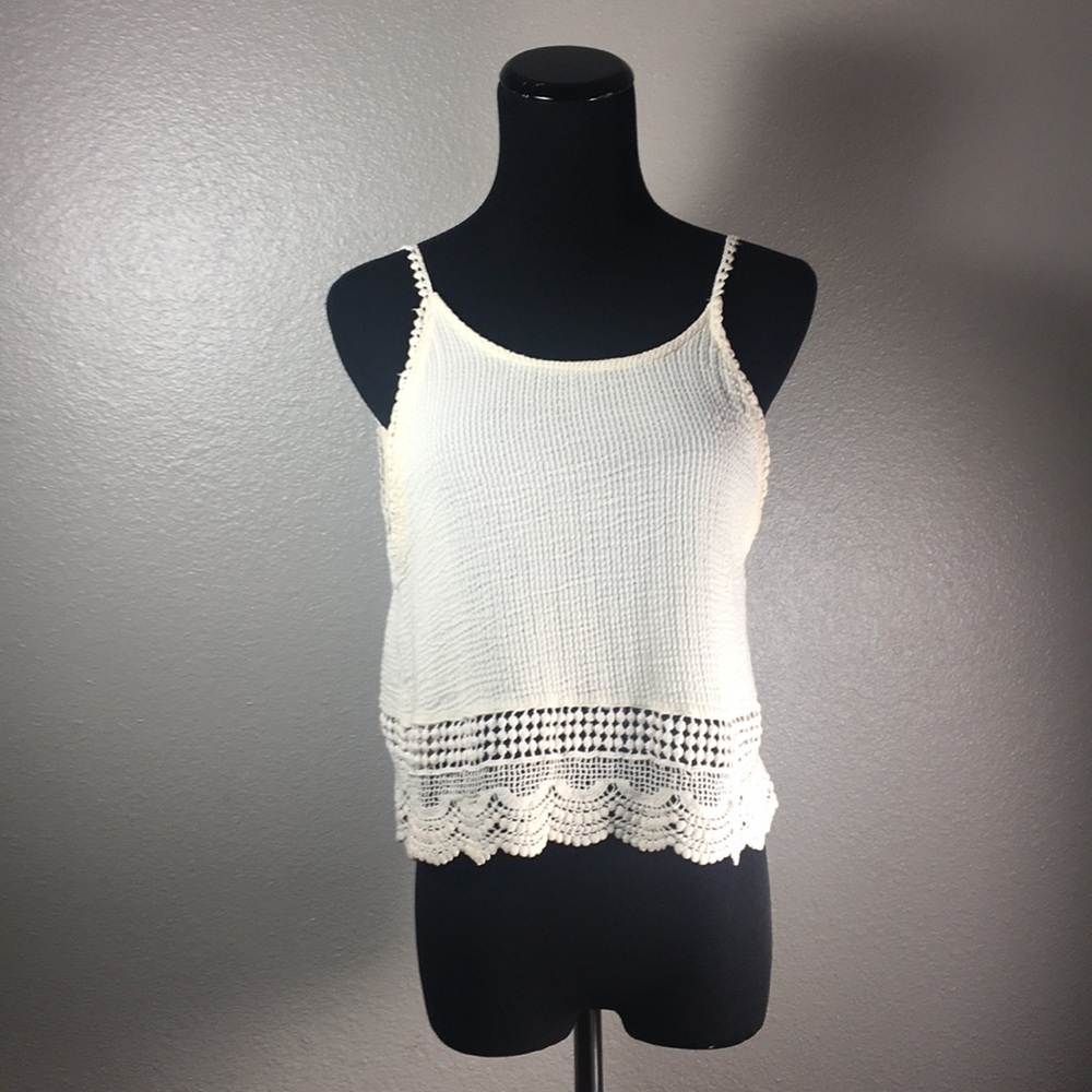 Urban Outfitters/Ecote Crochet Crop Tank Top‎